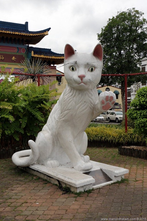 Cat sculpture, City, Kuching, Borneo, Malaysia