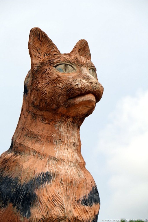 Cat statue, Kuching, Borneo, Malaysia